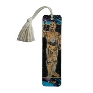 Vintage 90s Star Wars C-3PO Droid Antioch Tassel Bookmark USA 1996 Y2K KBO-13471